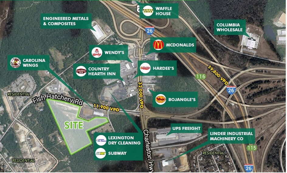 Fish Hatchery Rd, West Columbia, SC 29172