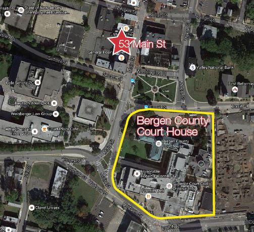 53-55 Main St, Hackensack, NJ for lease - Aerial - Image 2 of 7