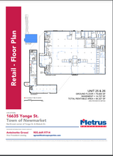 16635 Yonge St, Newmarket, ON for lease Floor Plan- Image 1 of 1