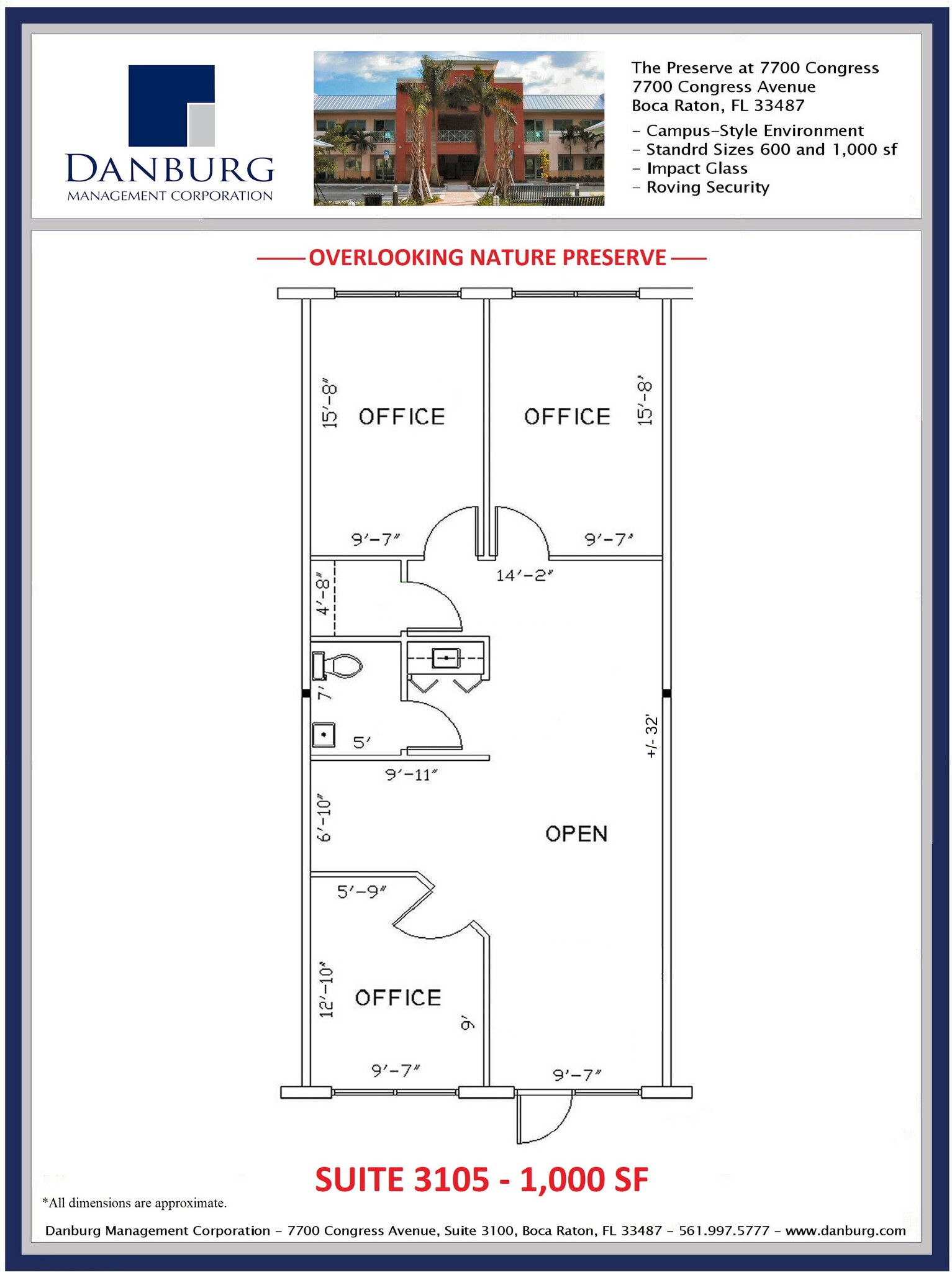 7700 Congress Ave, Boca Raton, FL for lease Floor Plan- Image 1 of 1