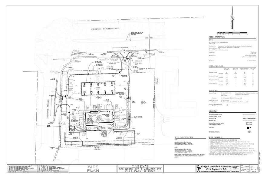 45 E North Ave, Villa Park, IL for sale - Site Plan - Image 2 of 2