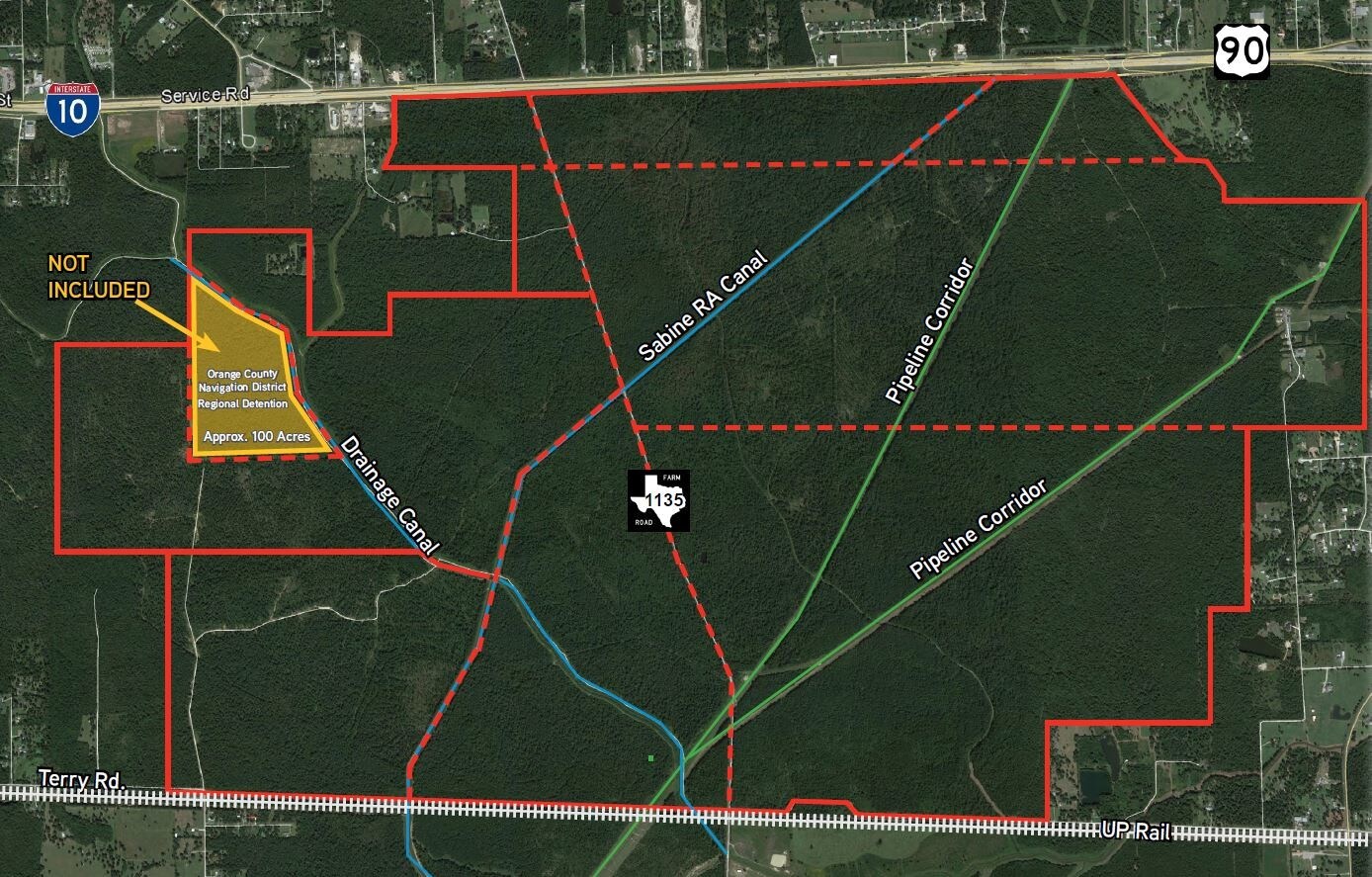 I-10 & FM 1135, Orange, TX for sale Aerial- Image 1 of 1