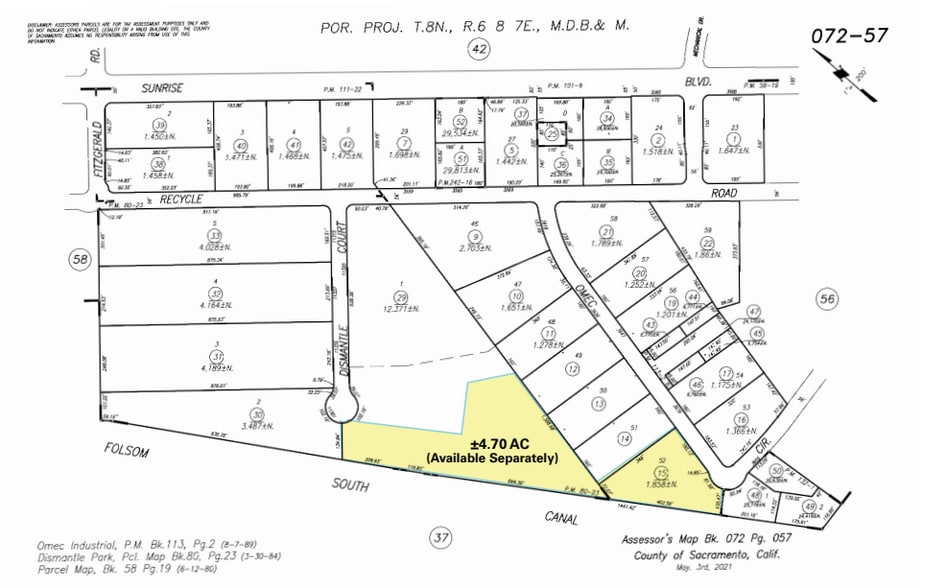 3698 Omec Cir, Rancho Cordova, CA for sale - Site Plan - Image 3 of 3