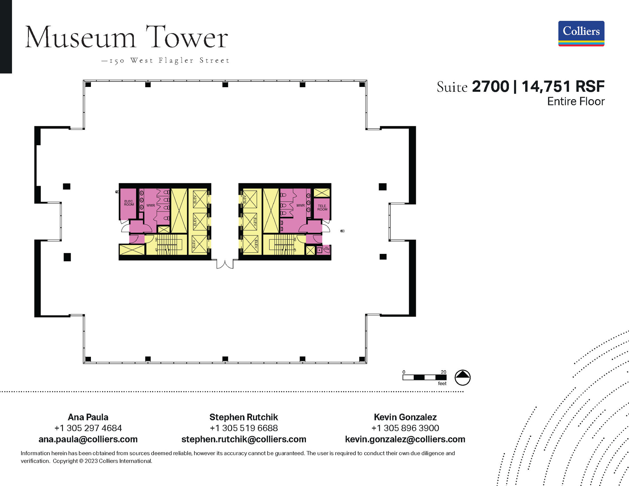 150 W Flagler St, Miami, FL for lease Floor Plan- Image 1 of 1