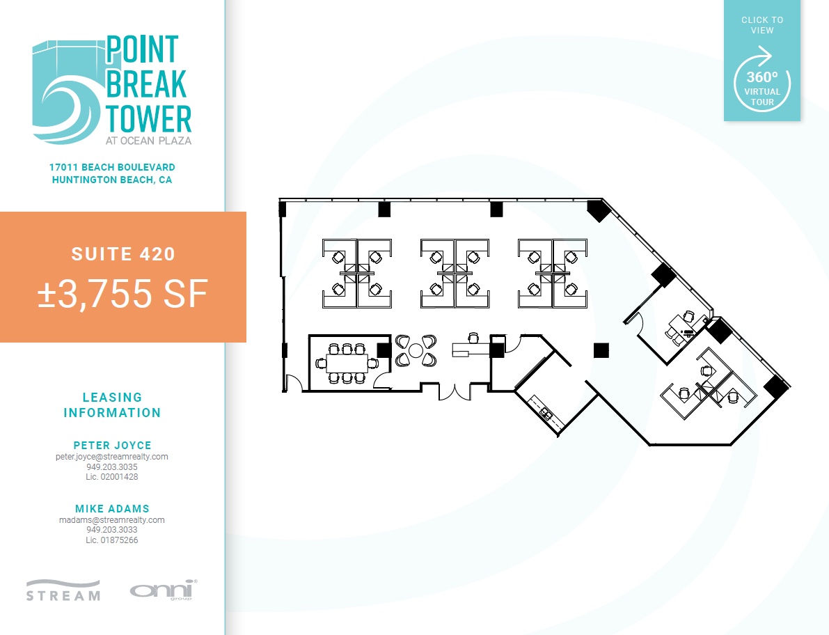 17011 Beach Blvd, Huntington Beach, CA for lease Floor Plan- Image 1 of 2