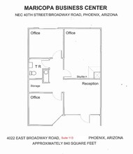 4014 E Broadway Rd, Phoenix, AZ for lease Floor Plan- Image 1 of 1