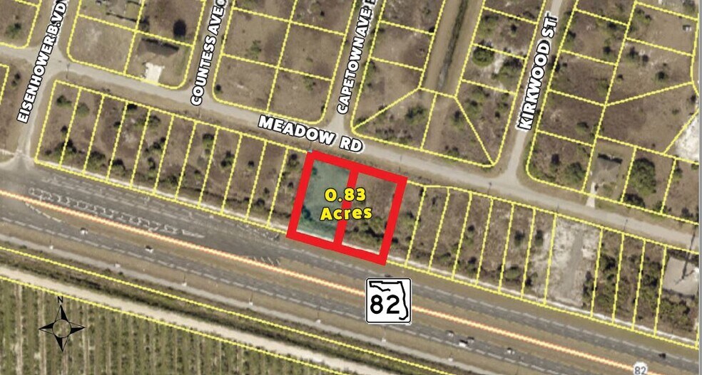 3322 Meadow, Lehigh Acres 33974 0.83 Acres fronting SR 82 in Lehigh