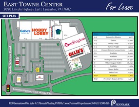 2090 E Lincoln Hwy, Lancaster, PA for lease Site Plan- Image 1 of 6