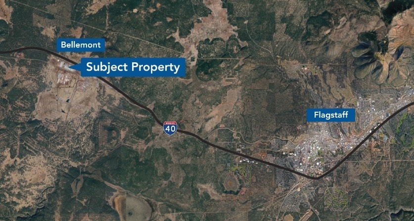 13500 W Volunteer Dr, Bellemont, AZ for lease - Aerial - Image 2 of 2