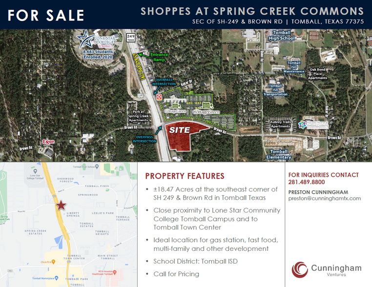 Hwy 249 & Brown Rd, Tomball, TX for sale - Building Photo - Image 1 of 6