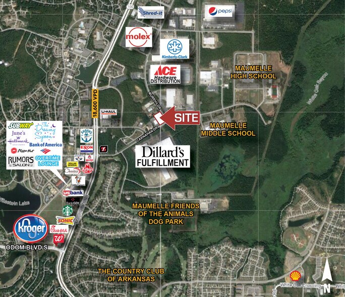 Carnahan Dr, Maumelle, AR 72113 Industrial Lot at Corner of Murphy Dr