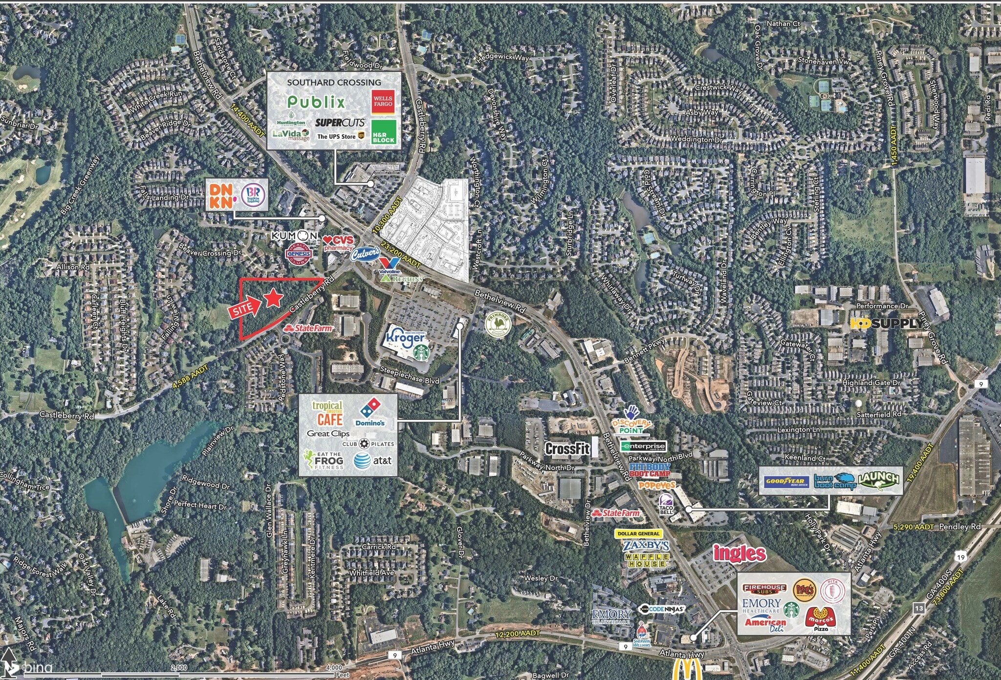 5529 Castleberry Road, Cumming, GA for sale Site Plan- Image 1 of 2