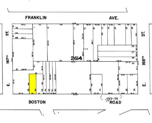 1153 Boston Rd, Bronx, NY for sale - Plat Map - Image 2 of 7