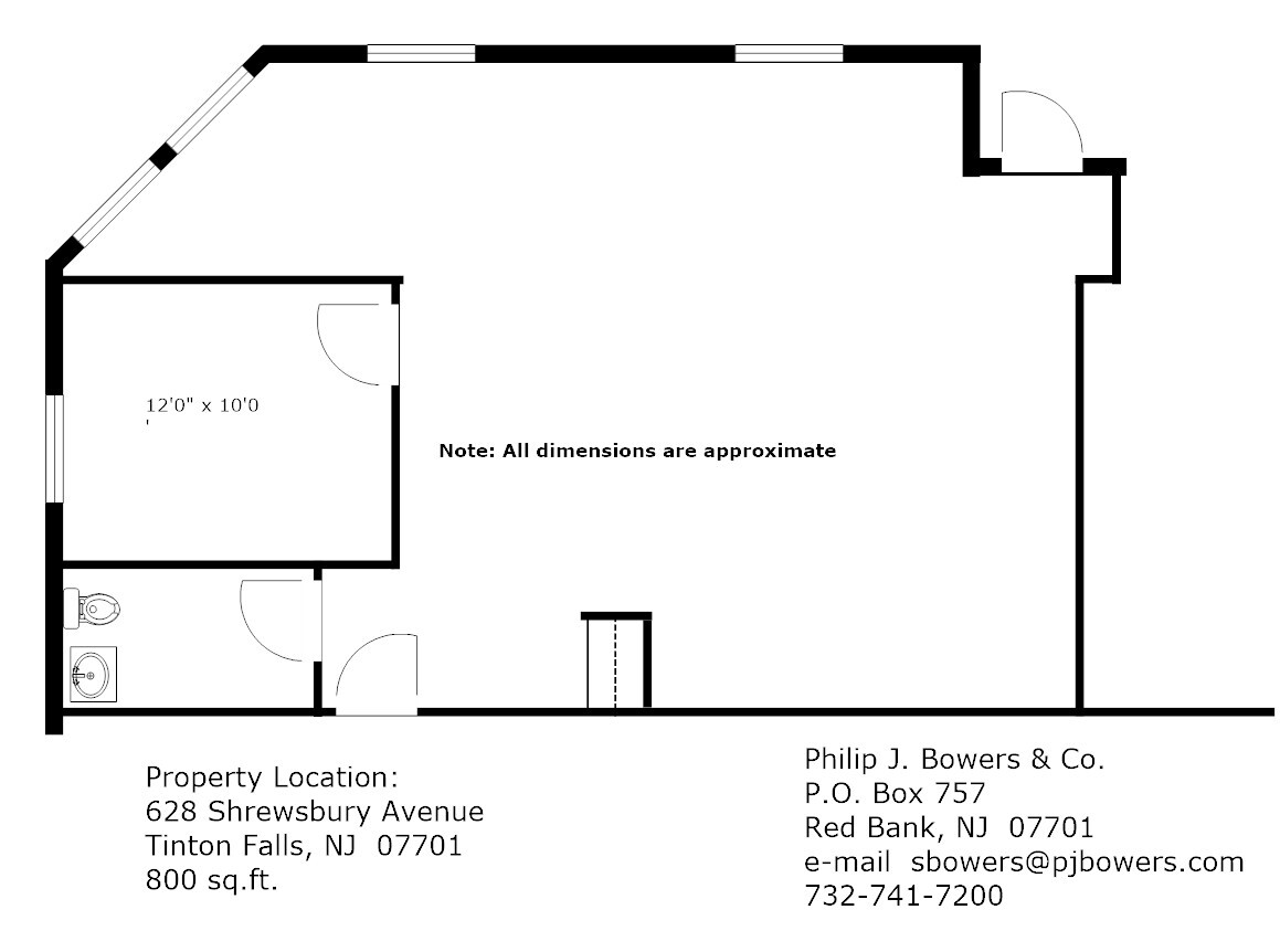 628 Shrewsbury Ave, Tinton Falls, NJ for lease Floor Plan- Image 1 of 1