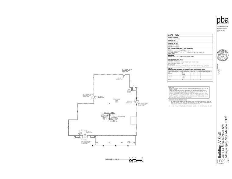 7801 La Morada Pl NW, Albuquerque, NM for lease - Site Plan - Image 2 of 4