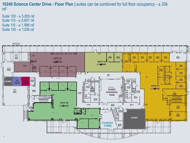 10240 Science Center Dr, San Diego, CA for lease Floor Plan- Image 1 of 1