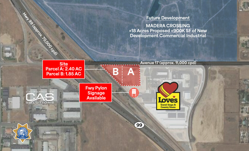 SEC 99 Hwy And 17 Ave, Madera, CA for lease - Building Photo - Image 1 of 2