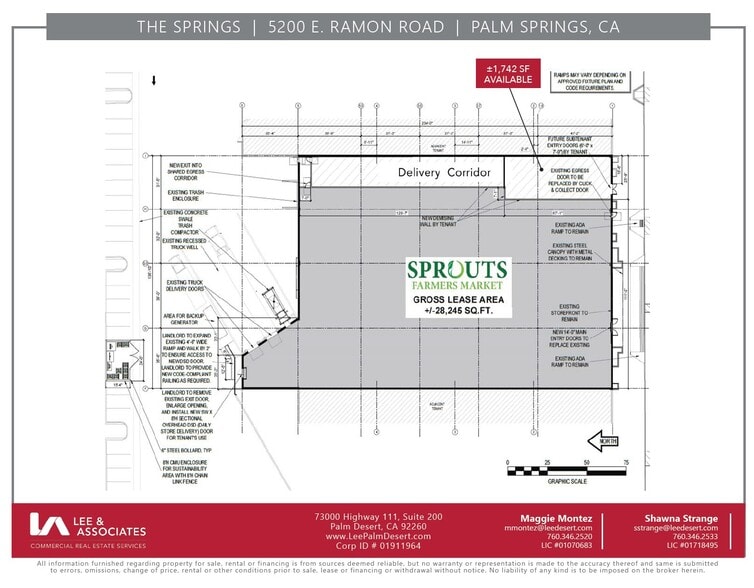 5200 E Ramon Rd, Palm Springs, CA for lease - Floor Plan - Image 2 of 10