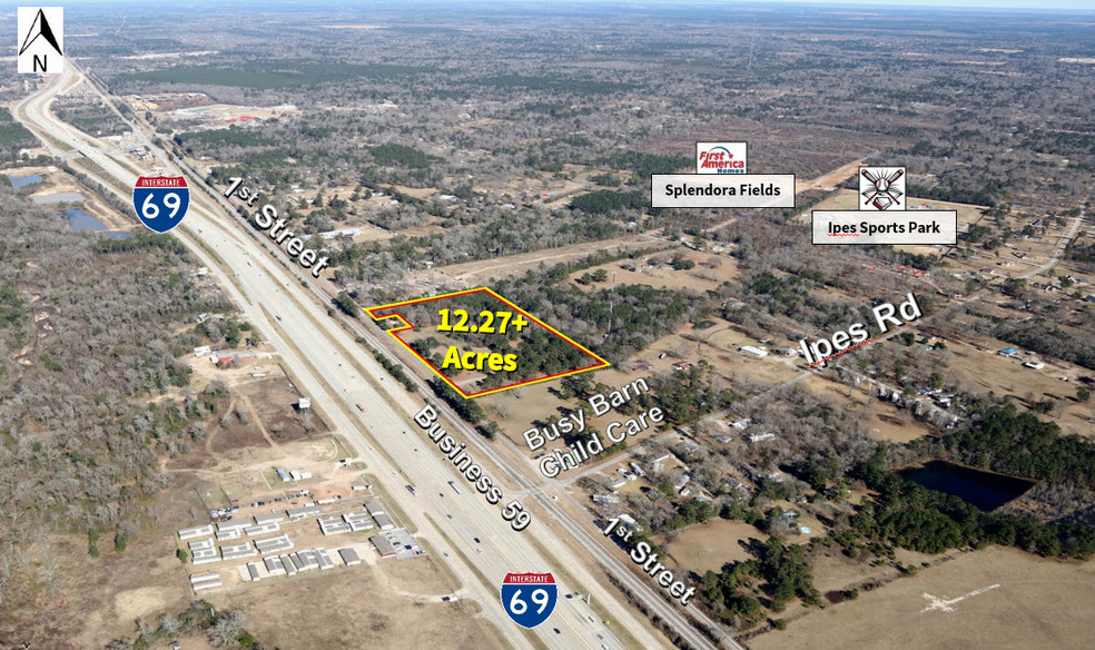 1st St, Splendora, TX for sale - Aerial - Image 1 of 1