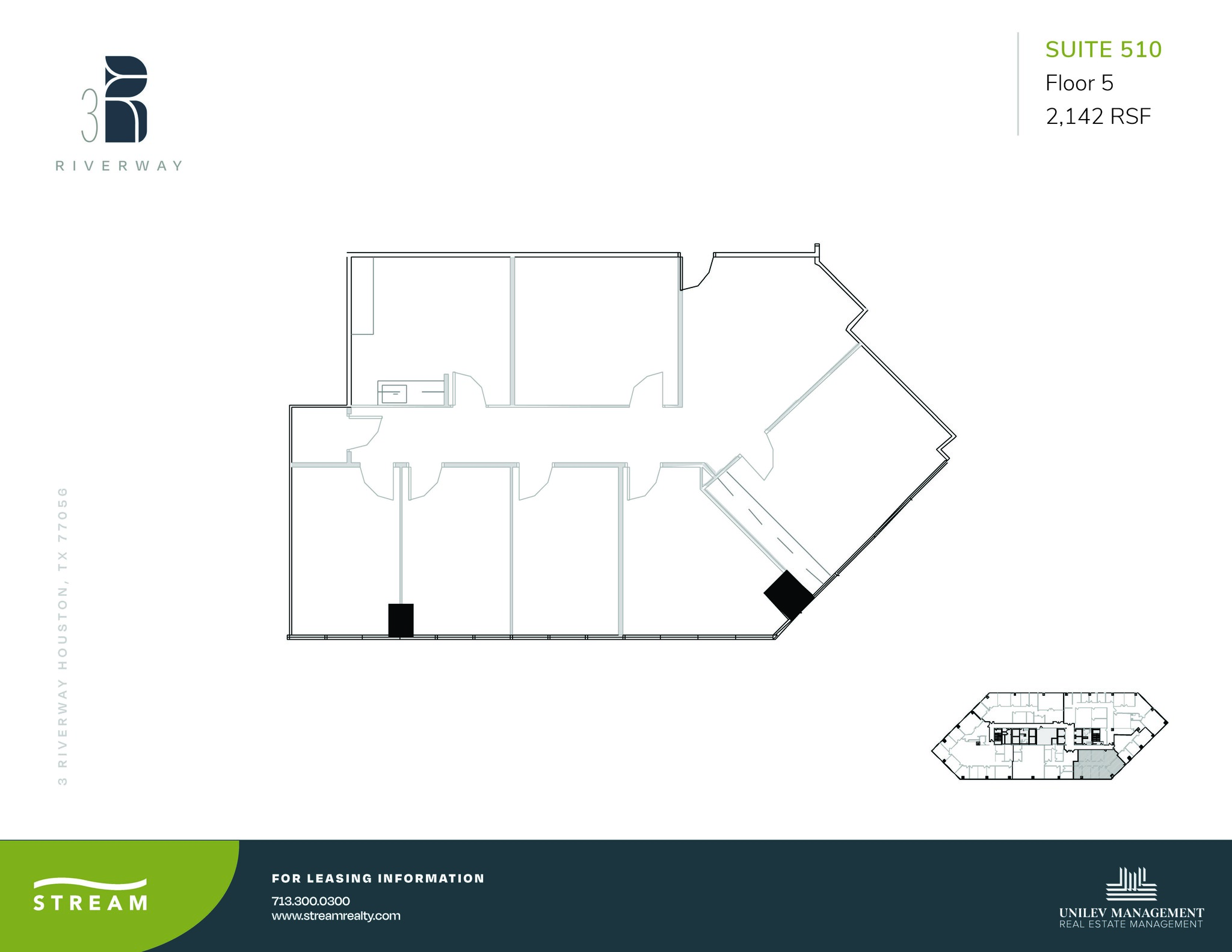 3 Riverway, Houston, TX for lease Floor Plan- Image 1 of 1