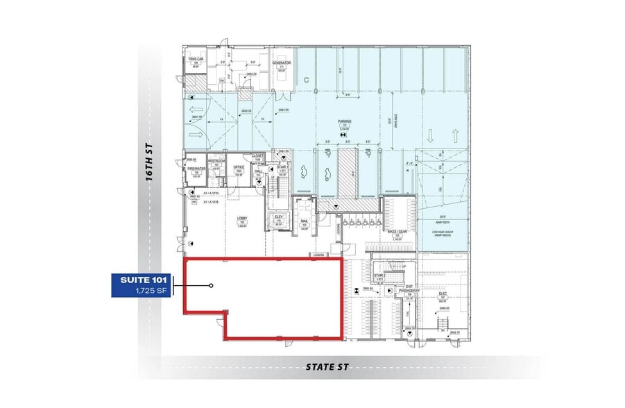 1522 W State St, Boise, ID for lease - Floor Plan - Image 2 of 3