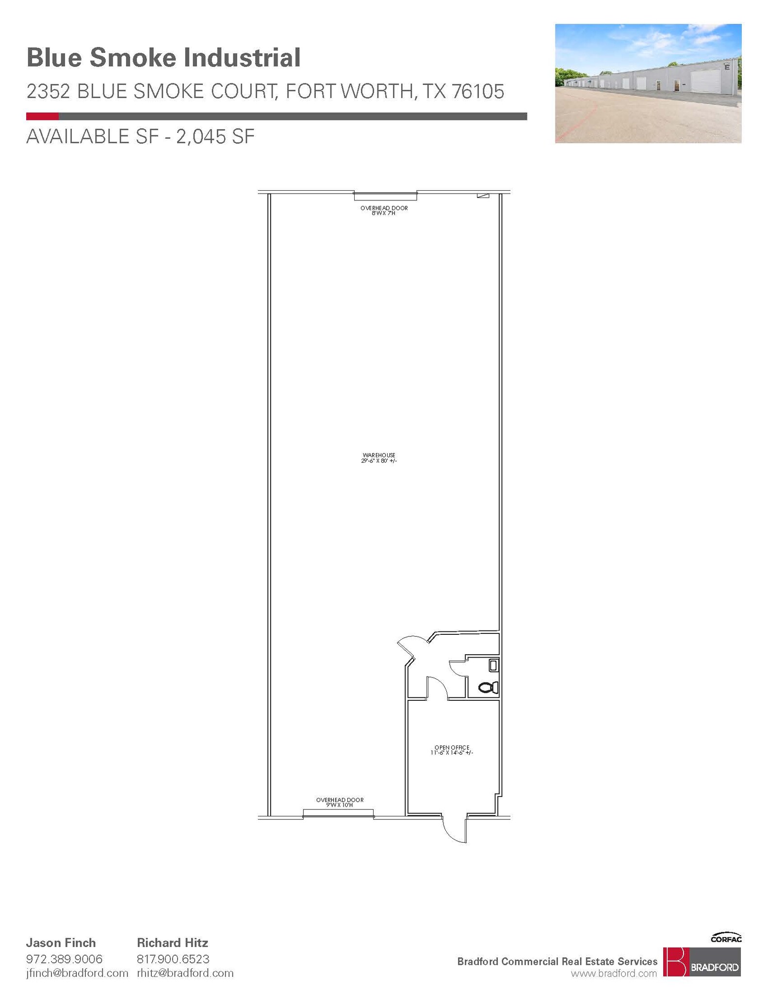 2402-2404 Blue Smoke Ct, Fort Worth, TX for lease Floor Plan- Image 1 of 1