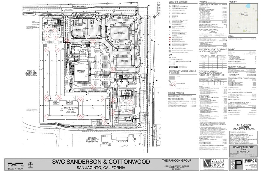 SWC S Sanderson Ave & Cottonwood Ave, San Jacinto, CA for sale - Site Plan - Image 3 of 4