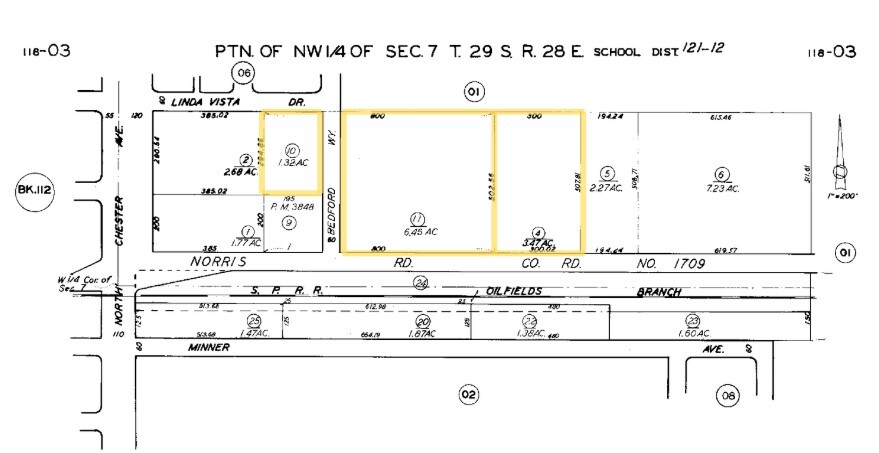 Oildale Industrial Portfolio portfolio of 3 properties for sale on LoopNet.com - Plat Map - Image 2 of 5