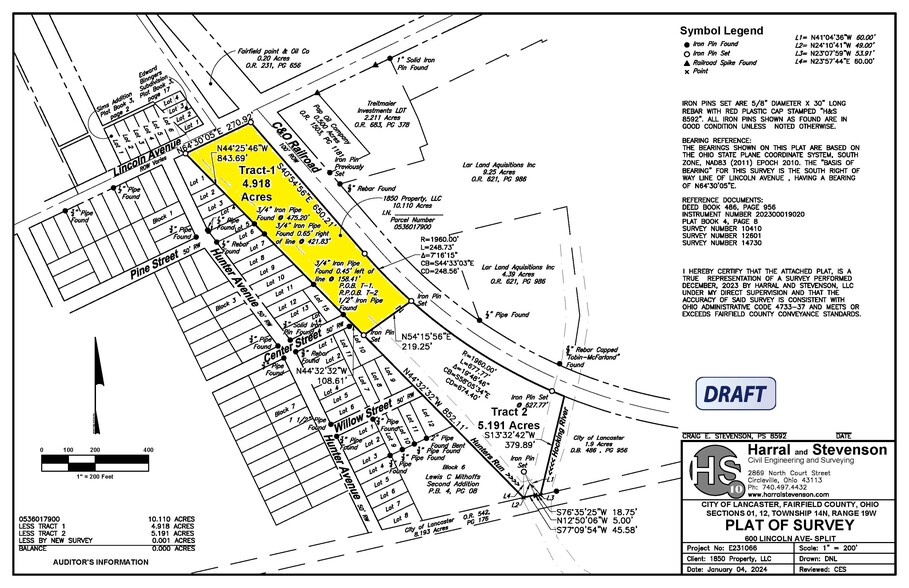 608 Lincoln Ave, Lancaster, OH for lease - Site Plan - Image 2 of 2