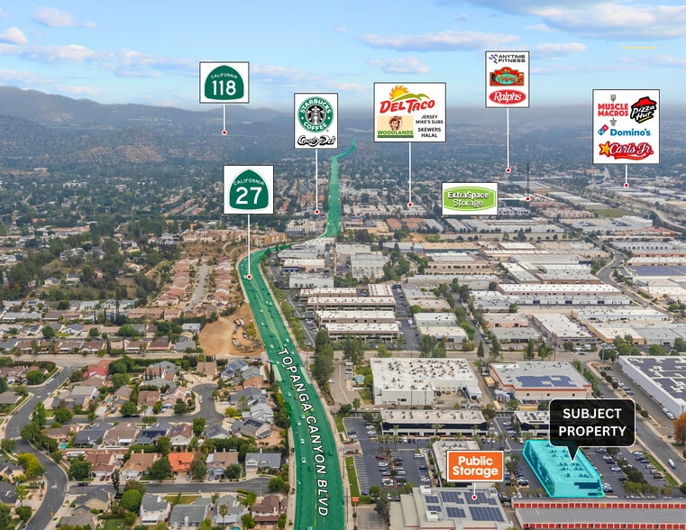 9410 Topanga Canyon Blvd, Chatsworth, CA for lease - Building Photo - Image 2 of 13