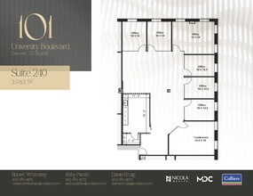 101 University Blvd, Denver, CO for lease Floor Plan- Image 1 of 1
