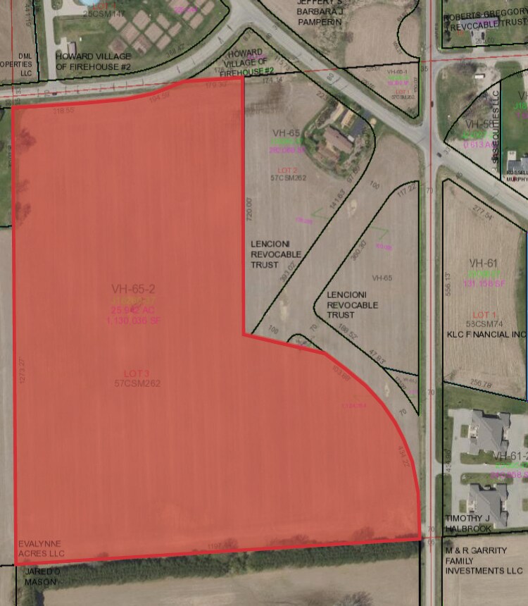 Shawano Ave, Green Bay, WI for sale Plat Map- Image 1 of 1