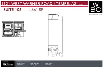 1121 W Warner Rd, Tempe, AZ for lease Floor Plan- Image 1 of 2