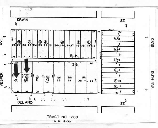 14553 Delano St, Van Nuys, CA for lease - Plat Map - Image 2 of 14