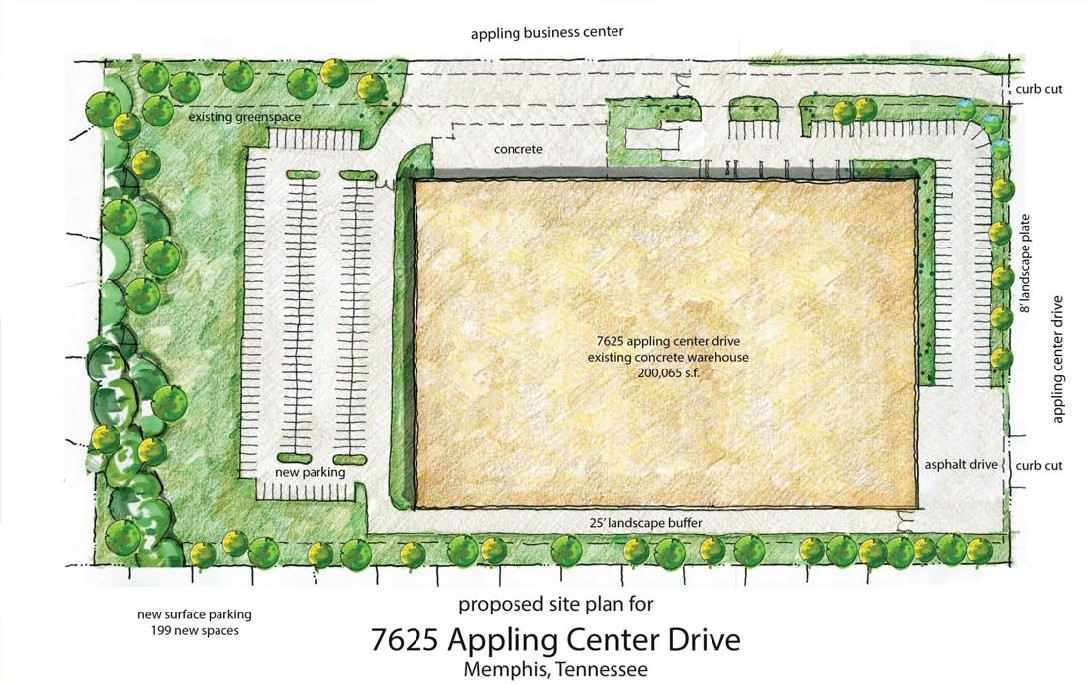 7625 Appling Center Dr, Memphis, TN for sale Site Plan- Image 1 of 1