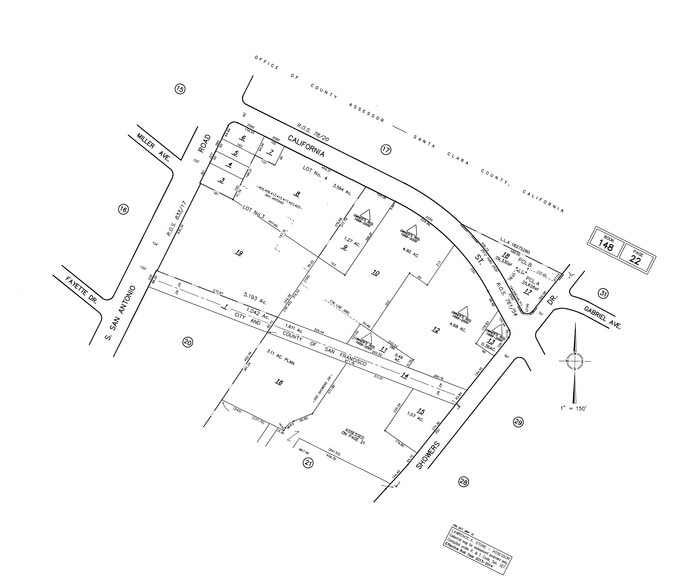San Antonio Rd, Mountain View, CA for lease - Plat Map - Image 3 of 17