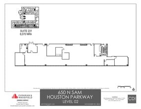 650 N Sam Houston Pky E, Houston, TX for lease Floor Plan- Image 1 of 1