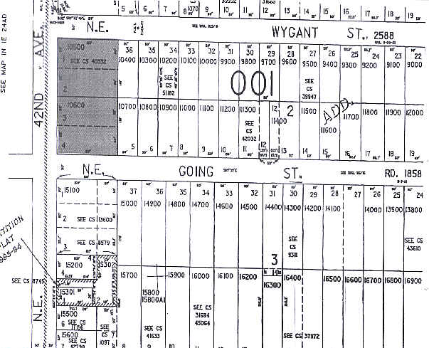 4636 NE 42nd Ave, Portland, OR for sale Plat Map- Image 1 of 1