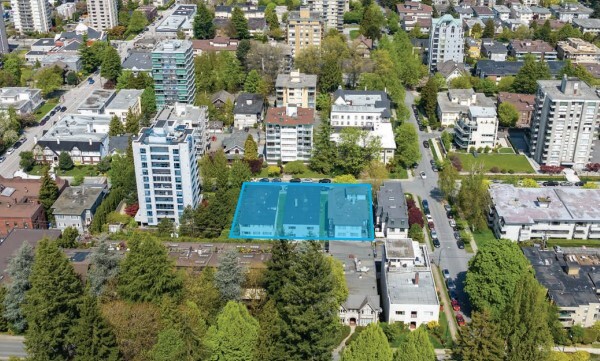 1316-1336 14th Av W, Vancouver, BC for sale - Aerial - Image 1 of 2