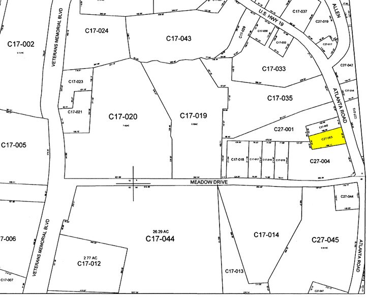 307 Atlanta Rd, Cumming, GA for lease - Plat Map - Image 3 of 10