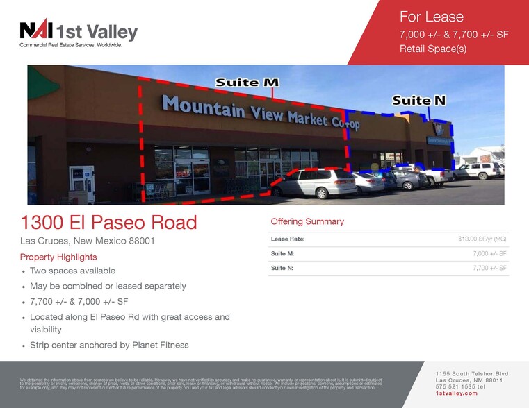 1300 El Paseo Rd, Las Cruces, NM for sale - Building Photo - Image 1 of 1