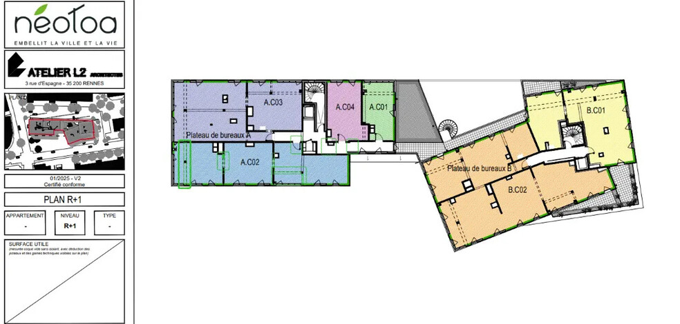 44 Rue Jules Lallemand, Rennes for sale - Floor Plan - Image 3 of 3
