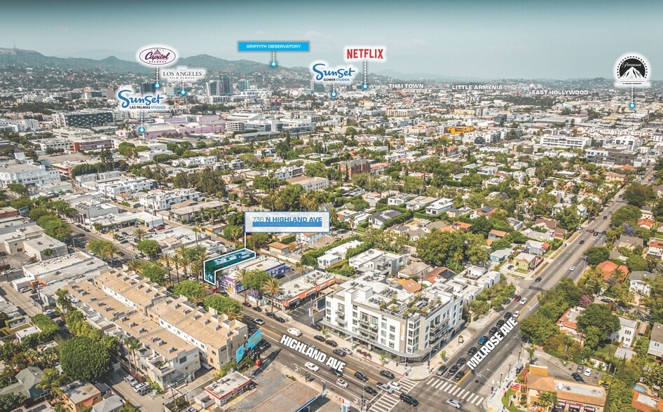 734-736 N Highland Ave, Los Angeles, CA for sale - Aerial - Image 2 of 27