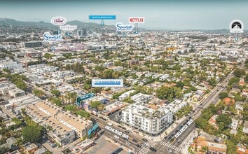 734-736 N Highland Ave, Los Angeles, CA - AERIAL map view - Image1