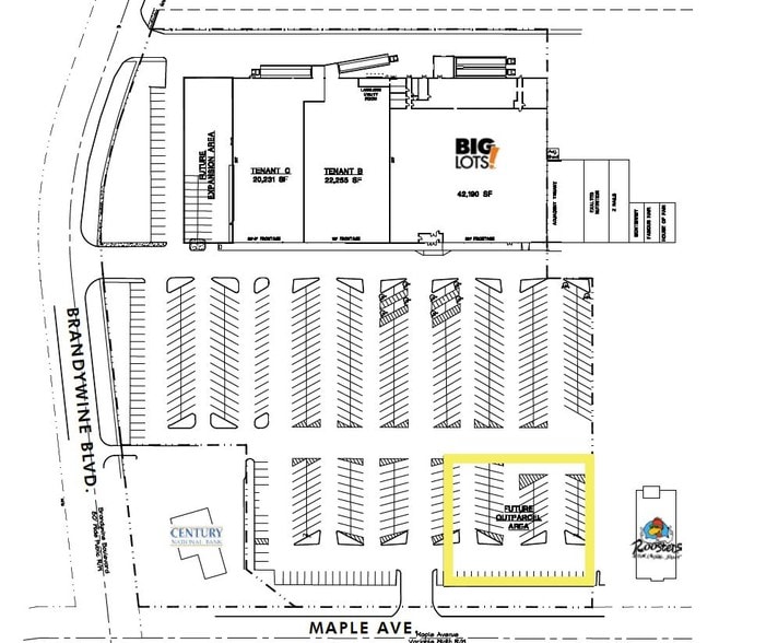3515 Maple Ave, Zanesville, OH for lease - Site Plan - Image 3 of 3