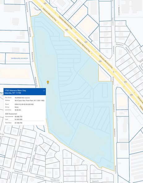 1750 Veterans Memorial Hwy, Islandia, NY for lease - Plat Map - Image 2 of 3