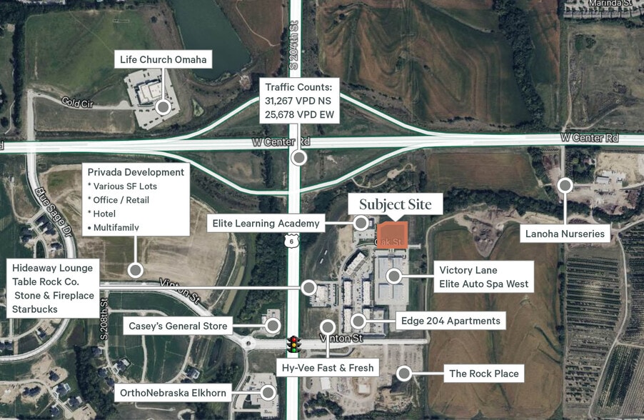 20120 Oak St, Elkhorn, NE for sale - Aerial - Image 2 of 5