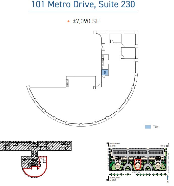 83-101 Metro Dr, San Jose, CA for lease Floor Plan- Image 1 of 1