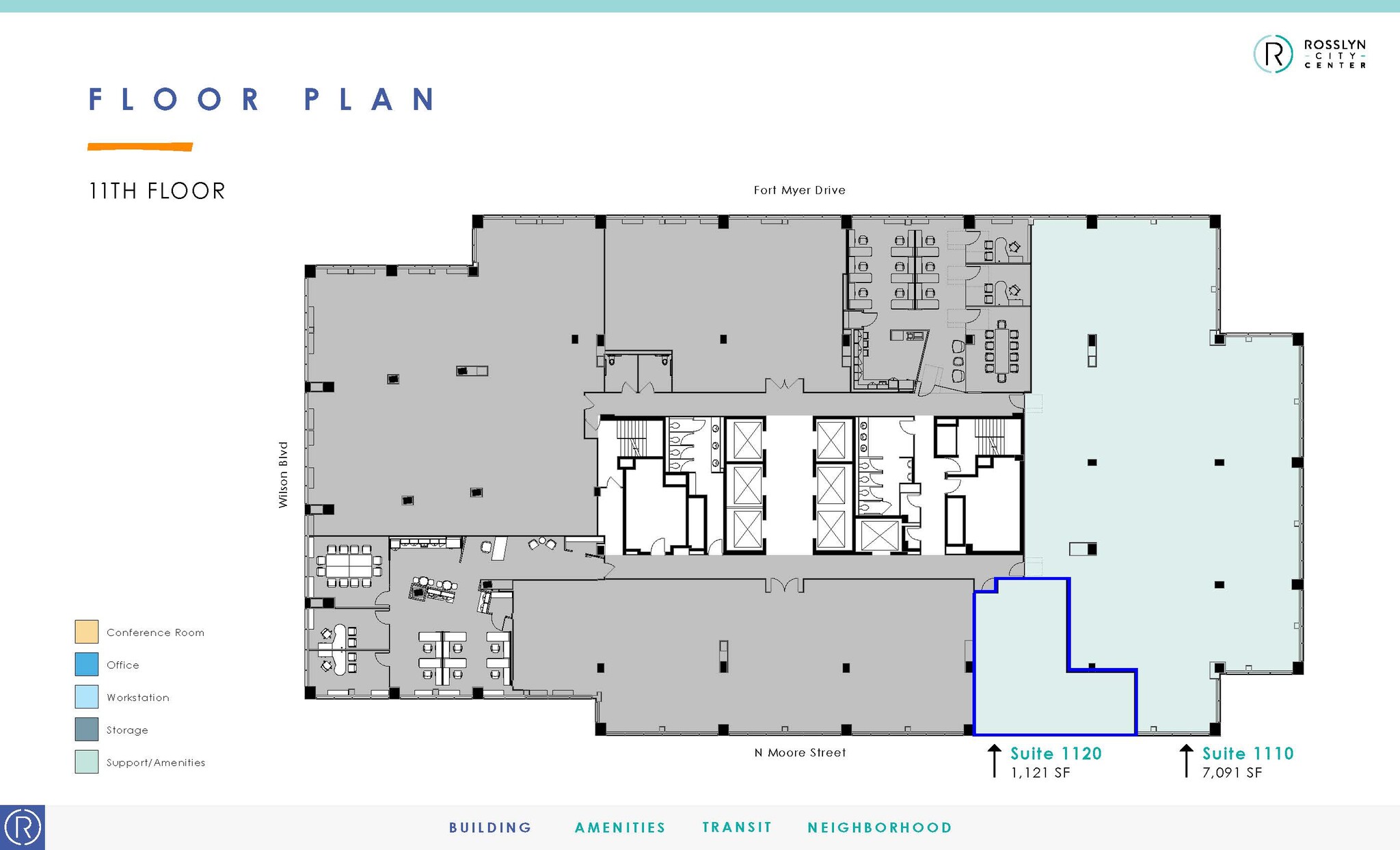 1700 N Moore St, Arlington, VA for lease Floor Plan- Image 1 of 1