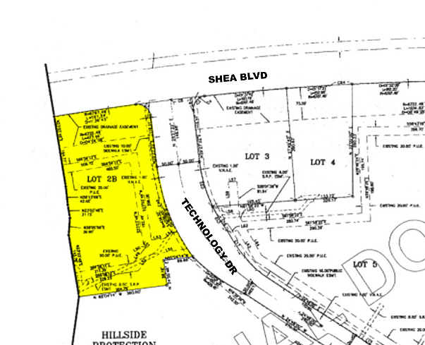 16749 E Shea Blvd, Fountain Hills, AZ for lease - Plat Map - Image 2 of 5